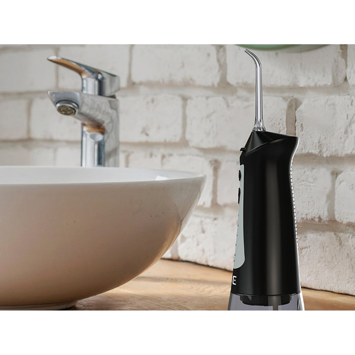LAFE Munddusche, 5 Modi, 6 Spitzen, schwarz, CleanPRO