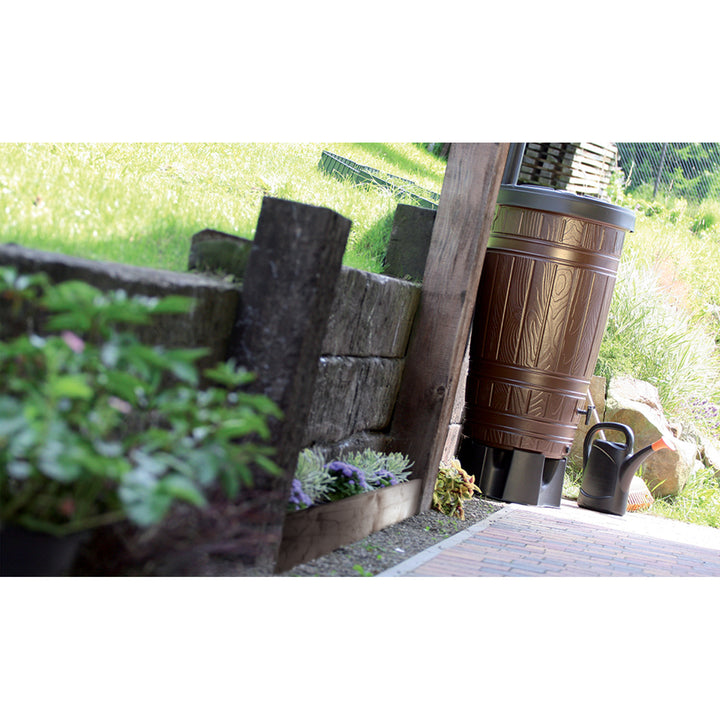Regenwasserbehälter, Fassungsvermögen: 265 Liter, braun, Woodcan