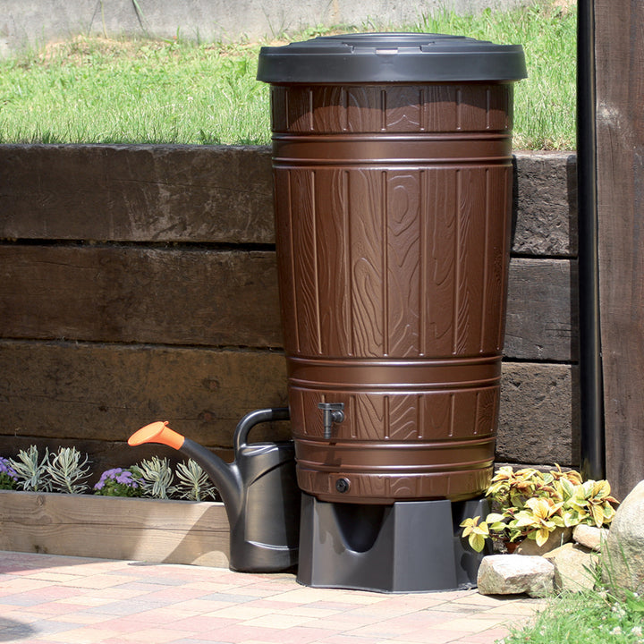 Regenwasserbehälter, Fassungsvermögen: 265 Liter, braun, Woodcan