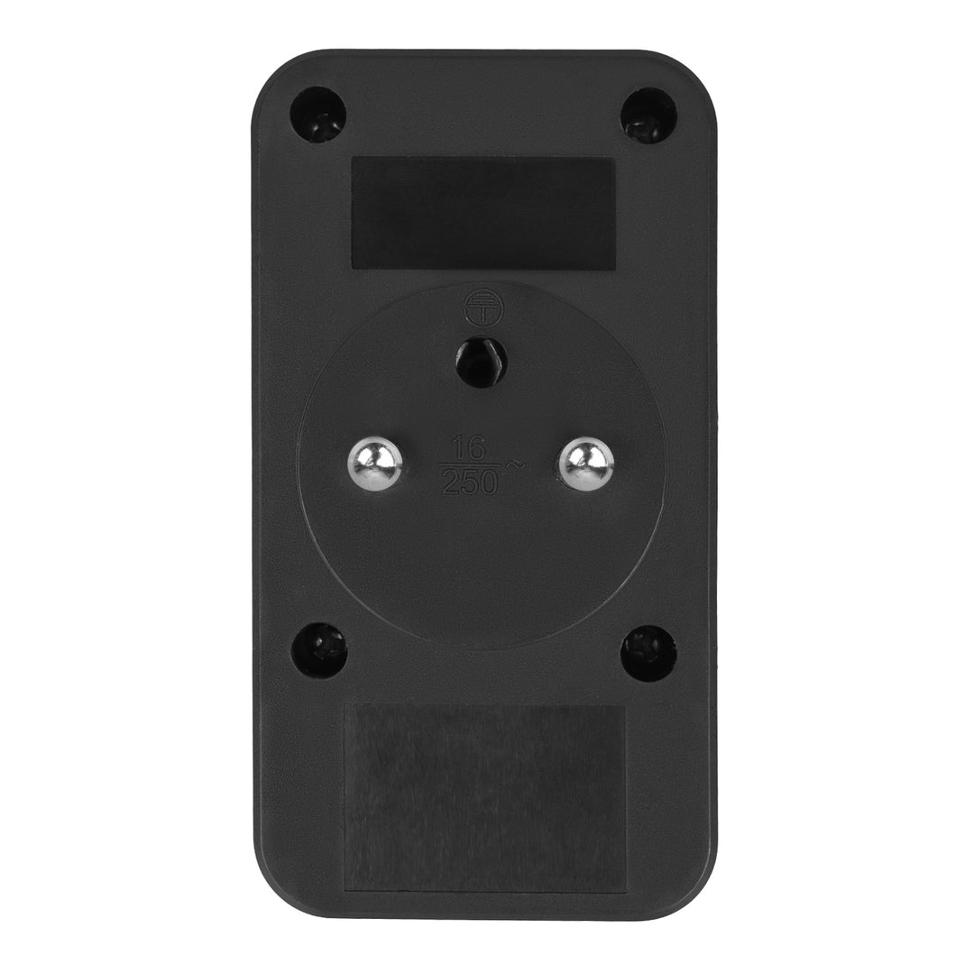 Maclean Stromsteckdose x2 + 4xUSB, Verteiler mit 2 Steckdosen, 2xUSB A, 2xUSB C PD 20W, 1x16A + 1x6A, MCE249 F/W