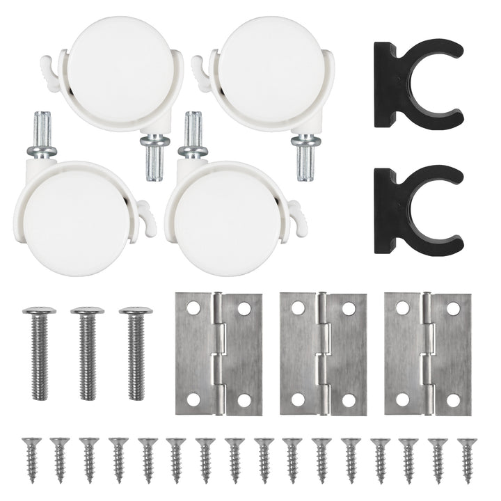 Maclean Klapptisch, weiß, mobil, Platte 100x50cm, max. 50kg, MC-1250 W