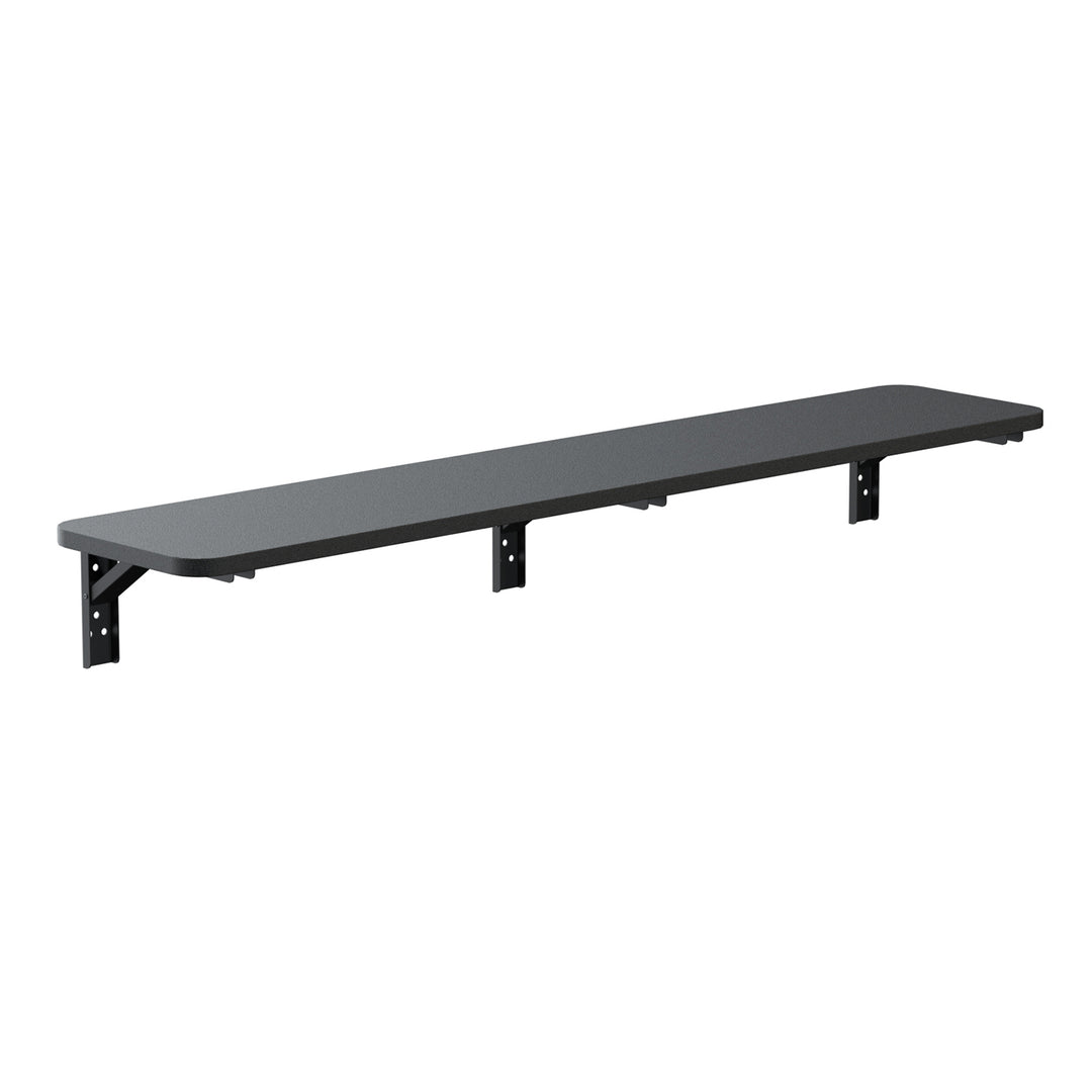 Maclean Klappbares Regal/Aufsatz, schwarz, 100x20 cm, max. 50 kg, MC-129 B