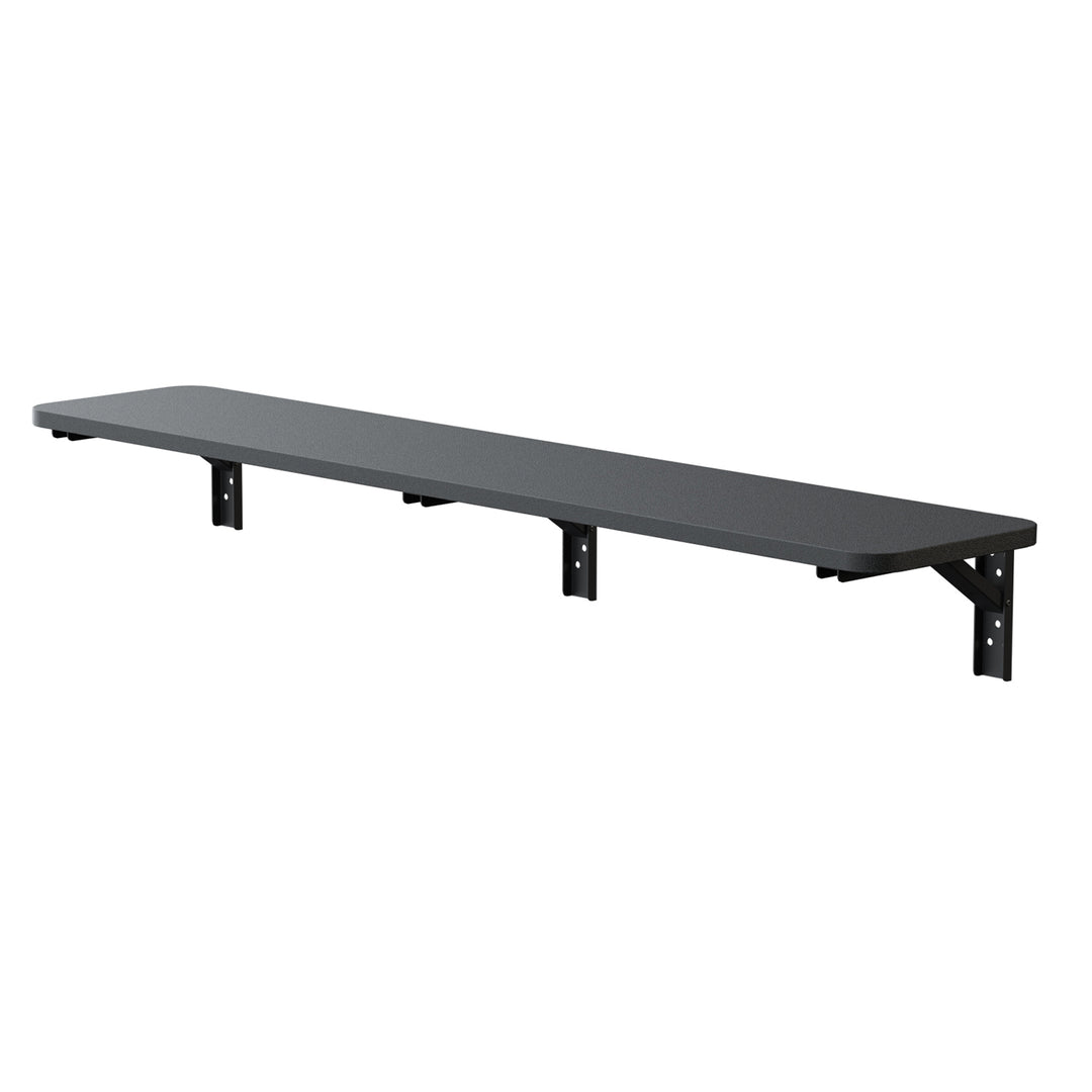 Maclean Klappbares Regal/Aufsatz, schwarz, 100x20 cm, max. 50 kg, MC-129 B