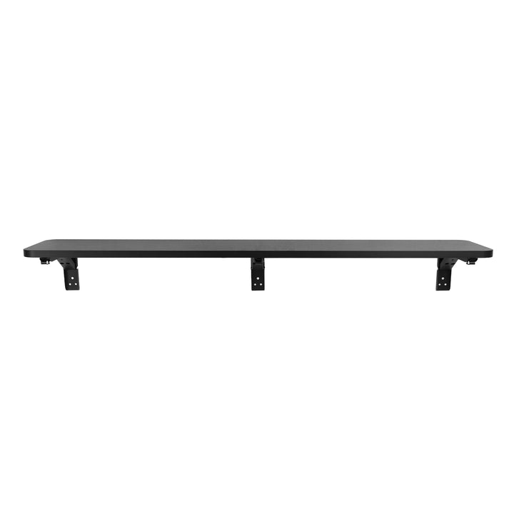Maclean Klappbares Regal/Aufsatz, schwarz, 100x20 cm, max. 50 kg, MC-129 B