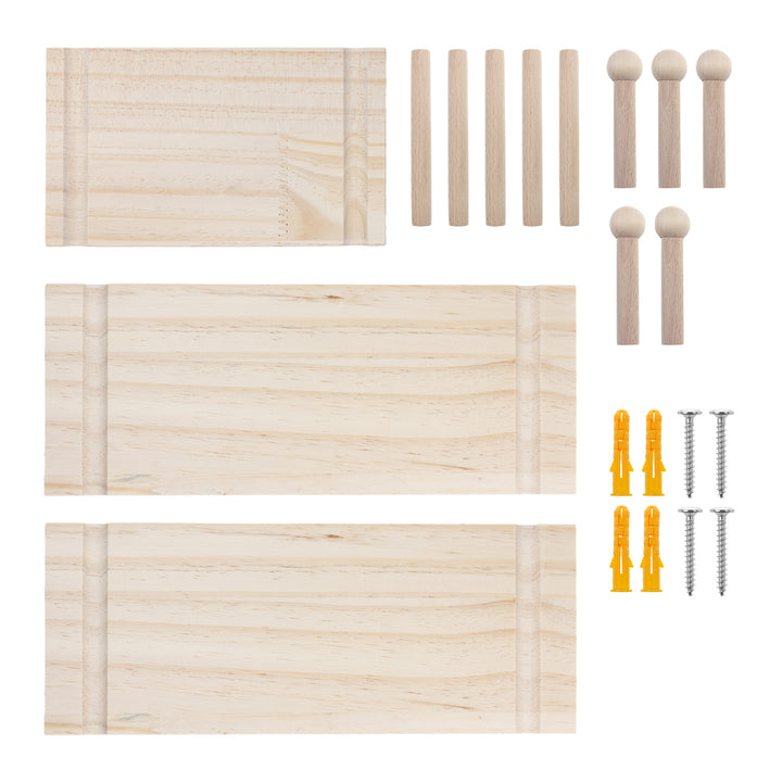 Holz-Whiteboard-Organizer Maclean, helle Holzfarbe, 40x60 cm, max. 20 kg, MC-130 WD