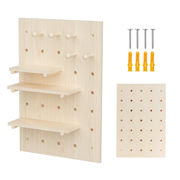 Holz-Whiteboard-Organizer Maclean, helle Holzfarbe, 40x60 cm, max. 20 kg, MC-130 WD