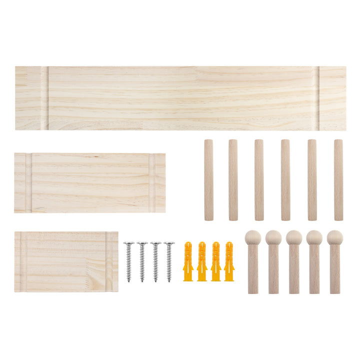Holz-Whiteboard-Organizer Maclean, helle Holzfarbe, 60x80 cm, max. 20 kg, MC-131 WD