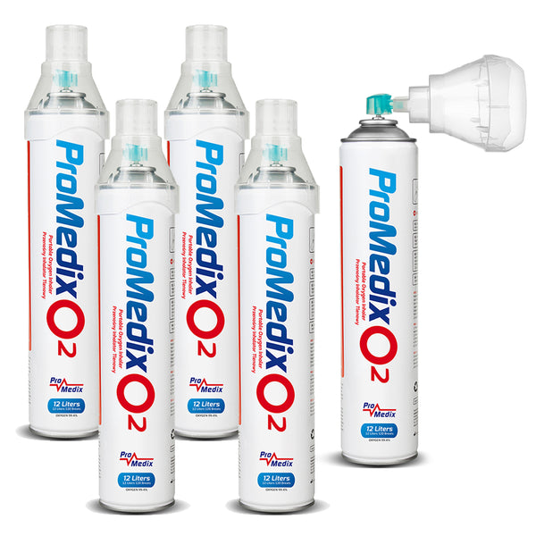 Tragbares 99,4% Sauerstoff-Inhalationsgerät Promedix 12L, PR-994, 5 Stück