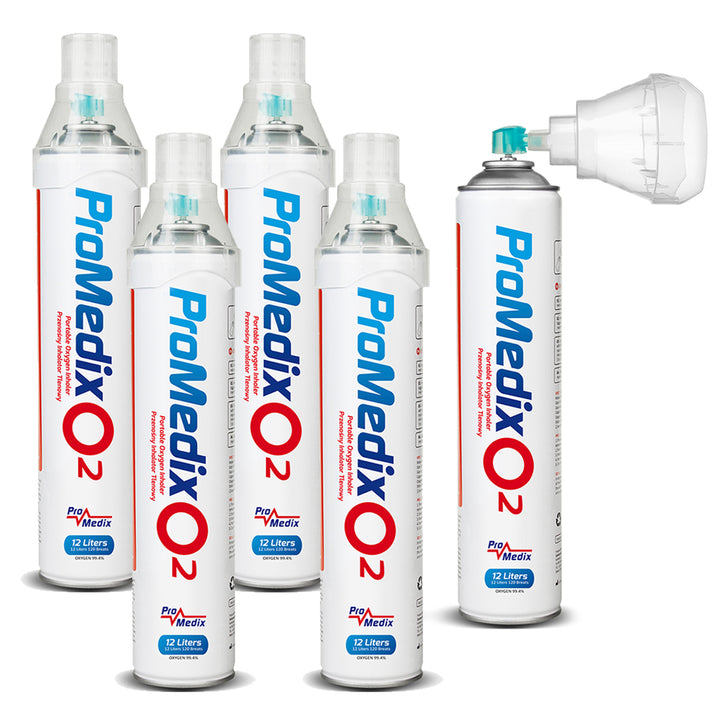 Tragbares 99,4% Sauerstoff-Inhalationsgerät Promedix 12L, PR-994, 5 Stück