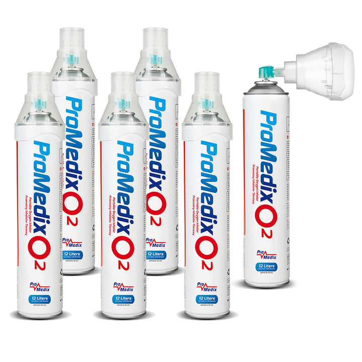 Tragbares 99,4% Sauerstoff-Inhalationsgerät Promedix 12L, PR-994, 6 Stück