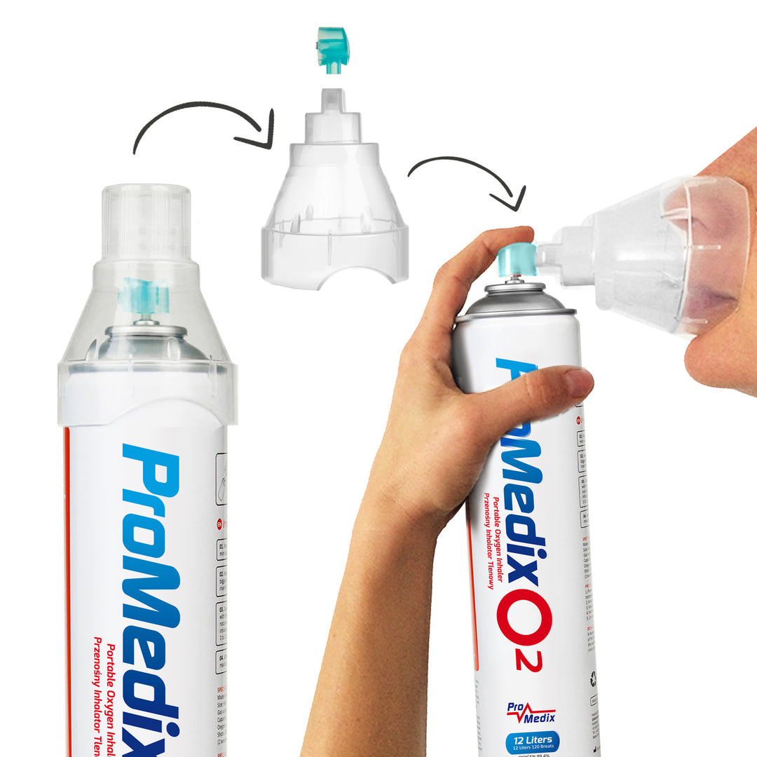 Tragbares 99,4% Sauerstoff-Inhalationsgerät Promedix 12L, PR-994, 10 Stück