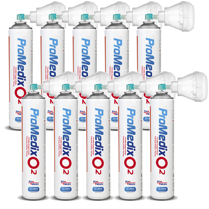 Tragbares 99,4% Sauerstoff-Inhalationsgerät Promedix 12L, PR-994, 10 Stück
