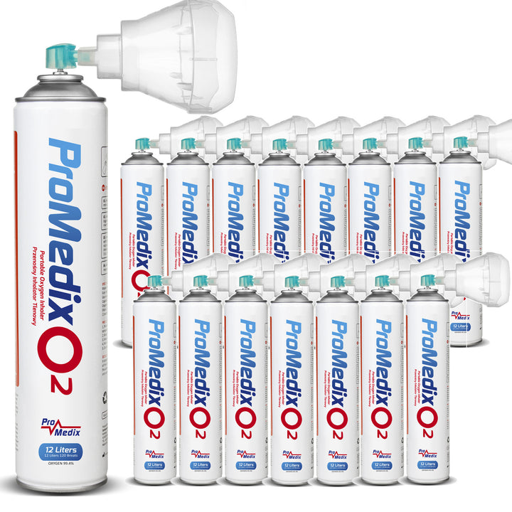 Tragbares 99,4% Sauerstoff-Inhalationsgerät Promedix 12L, PR-994, 16 Stück