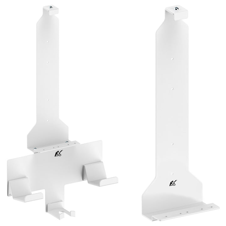 Wandhalterung weiß Kompatibel mit PS5 mit Pad-Halter, 10kg max,RS181 + Wandhalterung weiß für Playstation 5 Konsole, 10kg max, NanoRS RS180