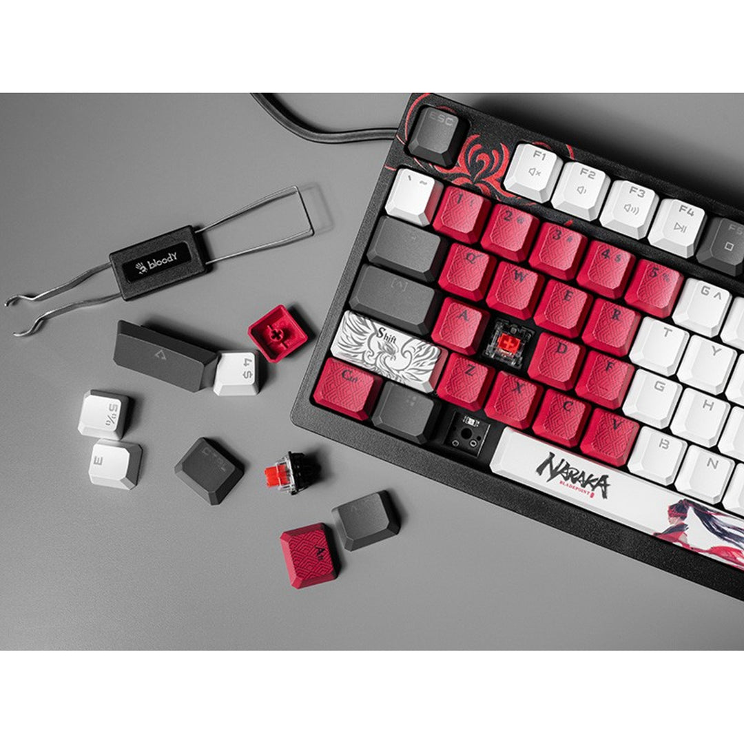 A4TECH BLOODY S98 USB Naraka Mechanische Tastatur (BLMS Red Plus Switches)