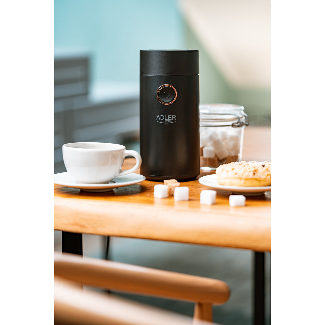 Elektrische Kaffeemühle Adler, 150W, schwarz, AD 4446BG