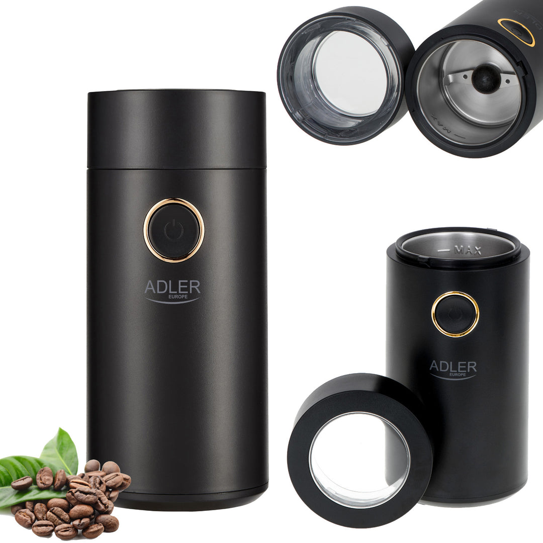 Elektrische Kaffeemühle Adler, 150W, schwarz, AD 4446BG