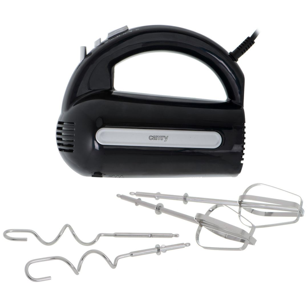 Camry Handmixer, 800 W, 5 Geschwindigkeiten, Turbo-Funktion, schwarz, CR 4218