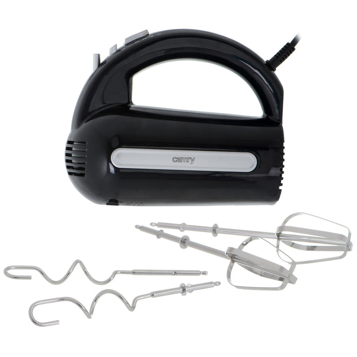 Camry Handmixer, 800 W, 5 Geschwindigkeiten, Turbo-Funktion, schwarz, CR 4218