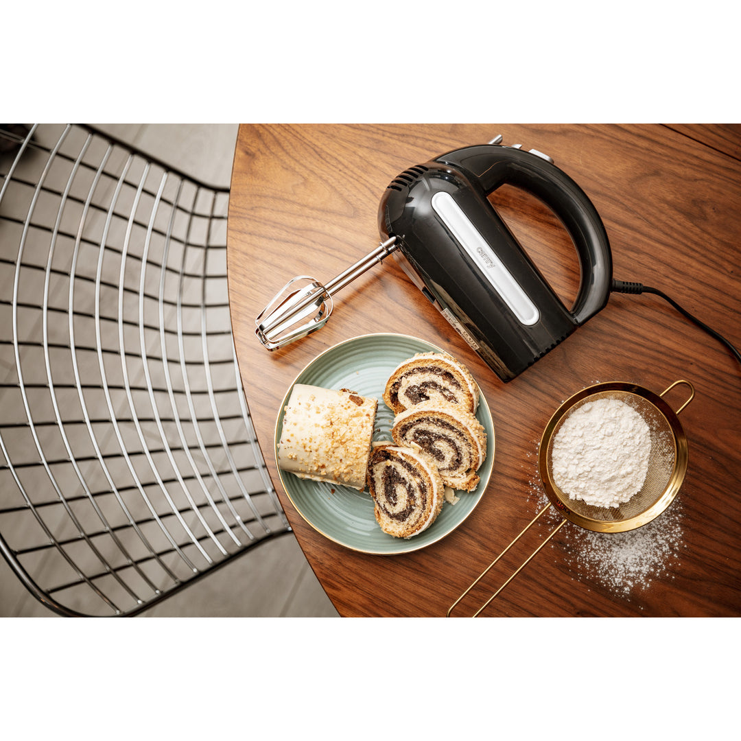 Camry Handmixer, 800 W, 5 Geschwindigkeiten, Turbo-Funktion, schwarz, CR 4218