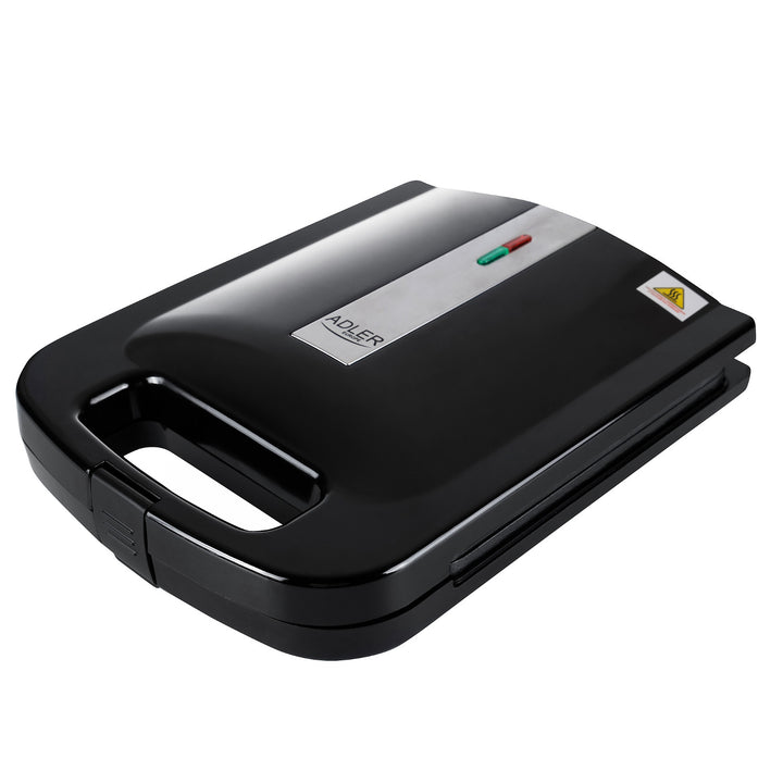 Adler AD 3055 schwarz 2000 Watt Sandwichmaker für 4 Sandwiches