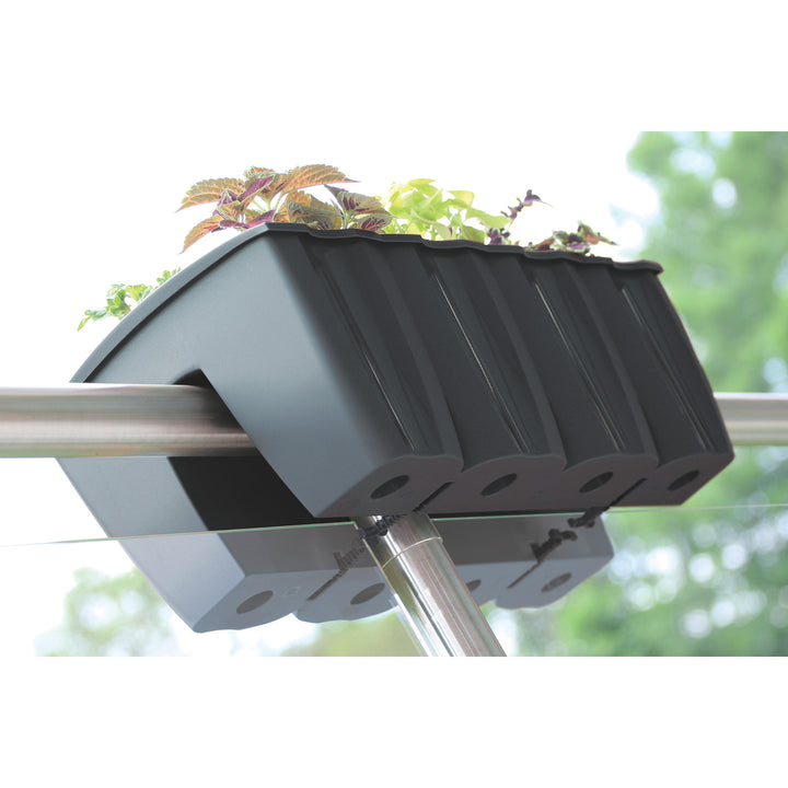 Prosperplast Balkonbrüstungstopf, 58cm, anthrazit, DCRO600