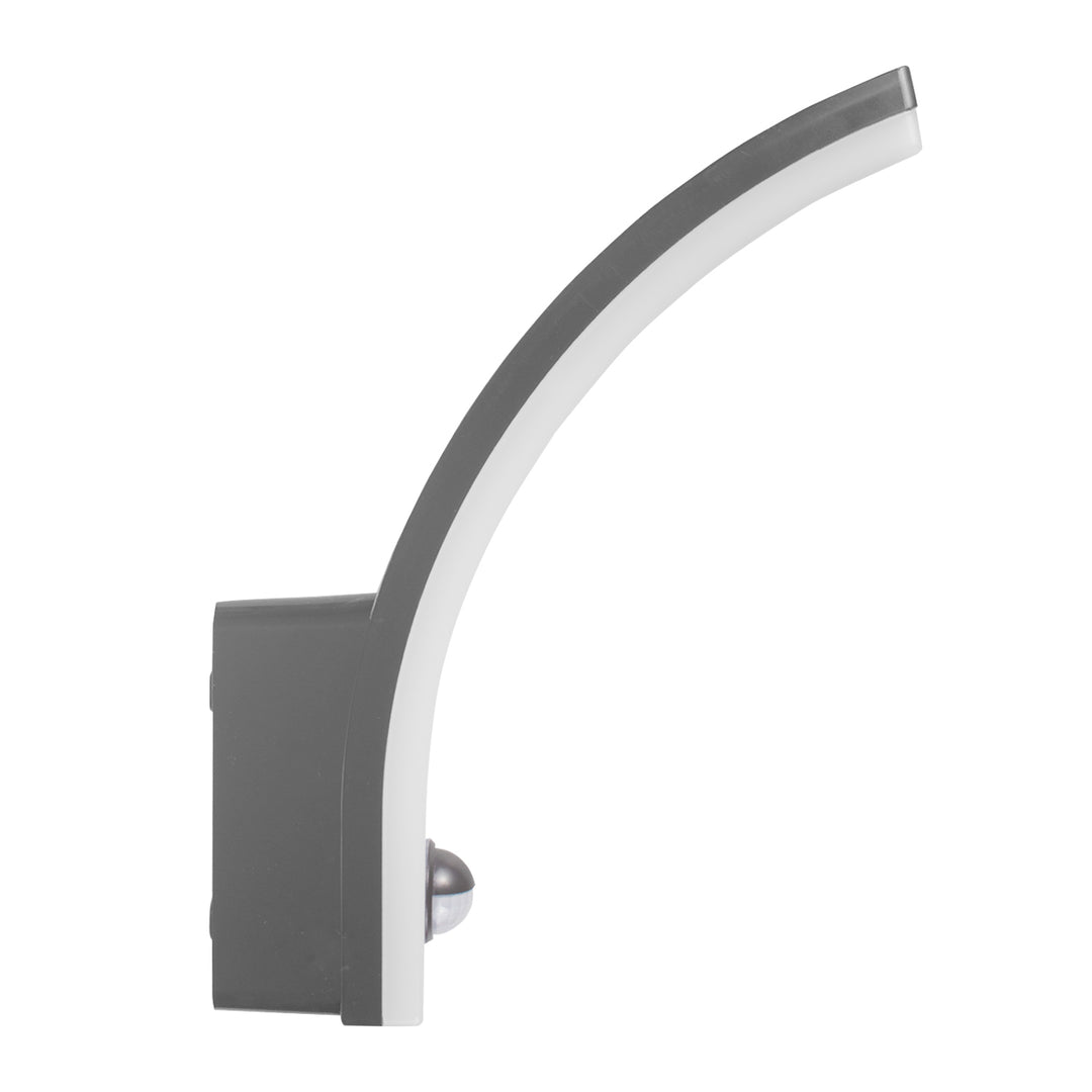 Maclean Bewegungsmelder LED-Lampe, PIR-Bewegungsmelder, grau, 20W, IP65, 2000lm, neutralweiß (4000K) MCE512 GR, 4 Stück