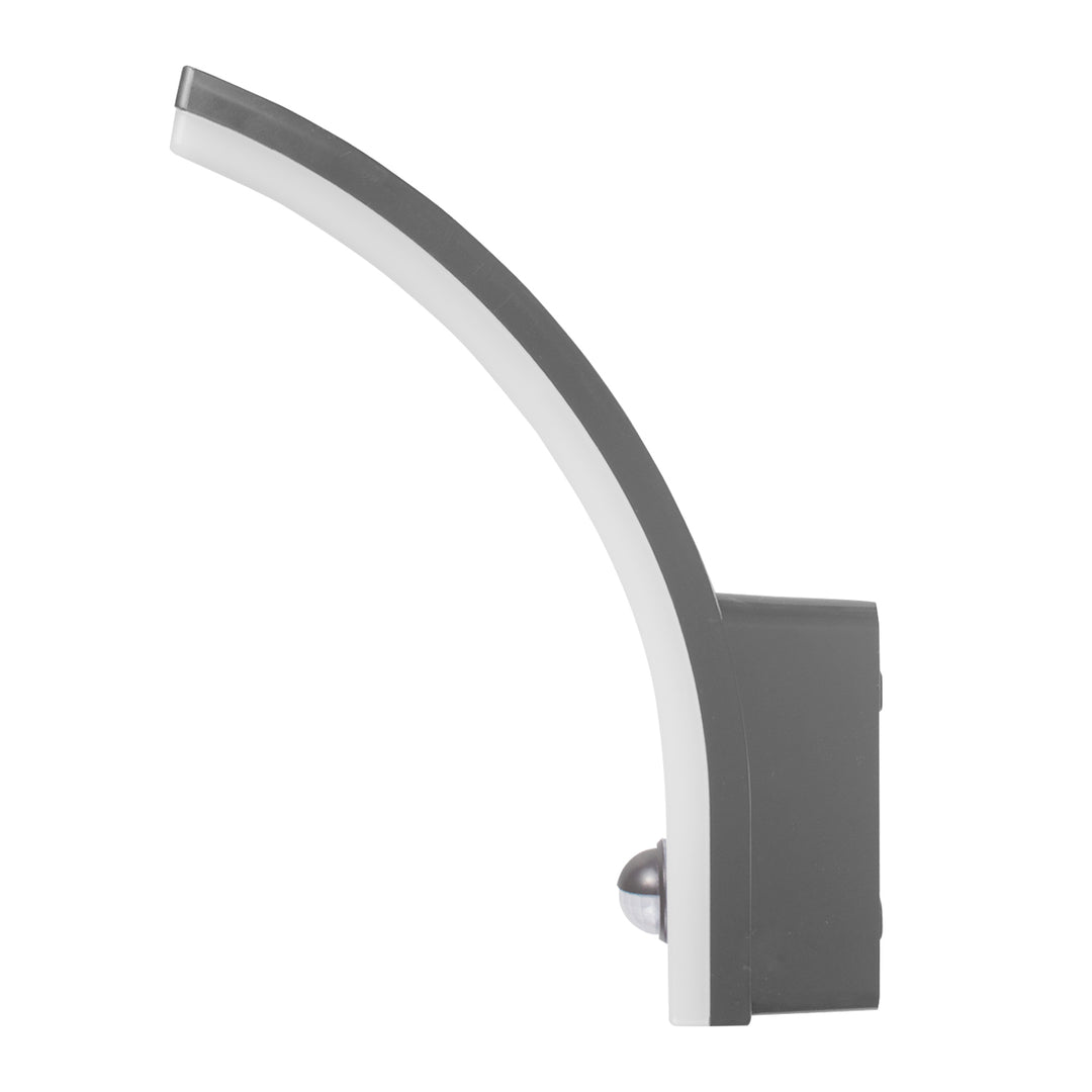 Maclean Bewegungsmelder LED-Lampe, PIR-Bewegungsmelder, grau, 20W, IP65, 2000lm, neutralweiß (4000K) MCE512 GR, 4 Stück