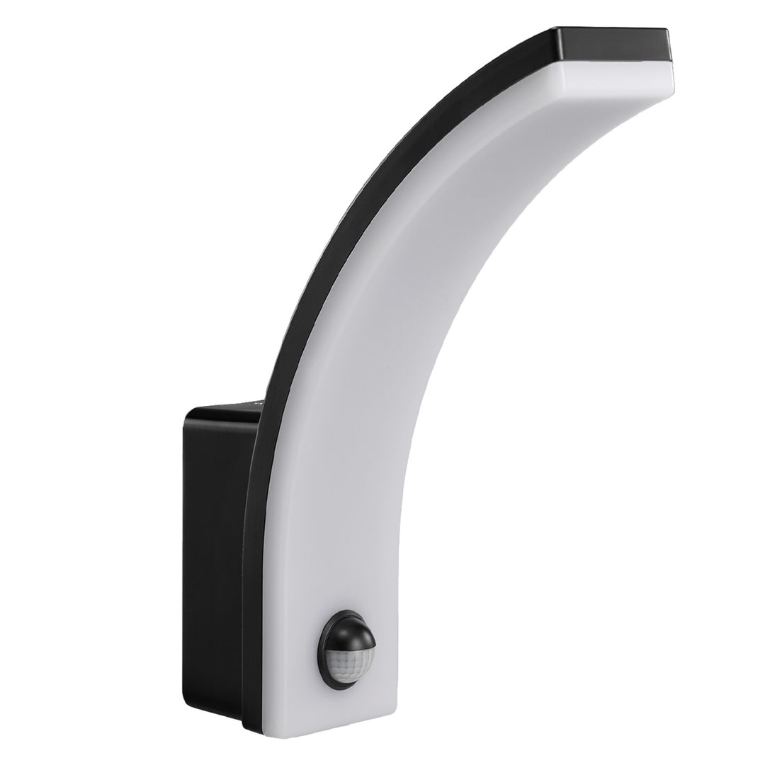 Maclean Bewegungsmelder LED-Lampe, PIR-Bewegungsmelder, schwarz, 20W, IP65, 2000lm, neutralweiß (4000K) MCE512 B, 4 Stück