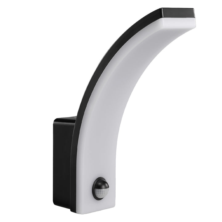 Maclean Bewegungsmelder LED-Lampe, PIR-Bewegungsmelder, schwarz, 20W, IP65, 2000lm, neutralweiß (4000K) MCE512 B, 4 Stück