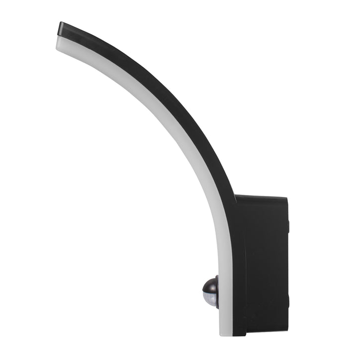 Maclean Bewegungsmelder LED-Lampe, PIR-Bewegungsmelder, schwarz, 20W, IP65, 2000lm, neutralweiß (4000K) MCE512 B, 4 Stück