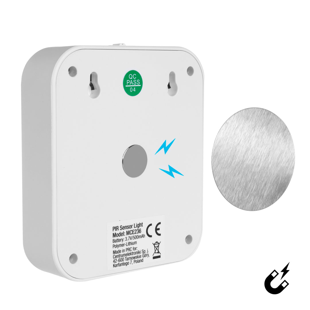 Maclean LED-Treppenlicht, mit Bewegungsmelder, Temp. 4000K, 3,7V/500mAh, 4 LEDs, Reichweite 3-4m, MCE236, 2 Stück