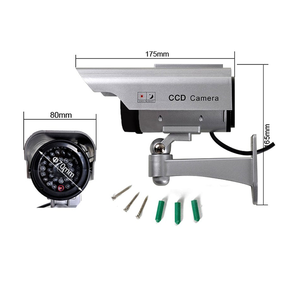 Kamera-Attrappe SOL1200 Solar-Blitzdiode 2 Stück für CCTV-Überwachung