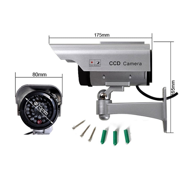 Kamera-Attrappe SOL1200 Solar-Blitzdiode 2 Stück für CCTV-Überwachung