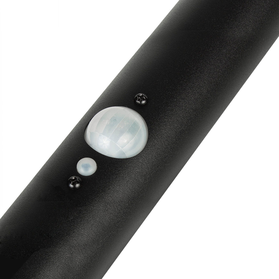 Maclean Solar LED-Leuchte, mit Sensor, 3 Modi, steckbar, Li-ion 18650, IP44, 3,7V, 1200 mAh, Schwarz, MCE465 B, 6 Stück
