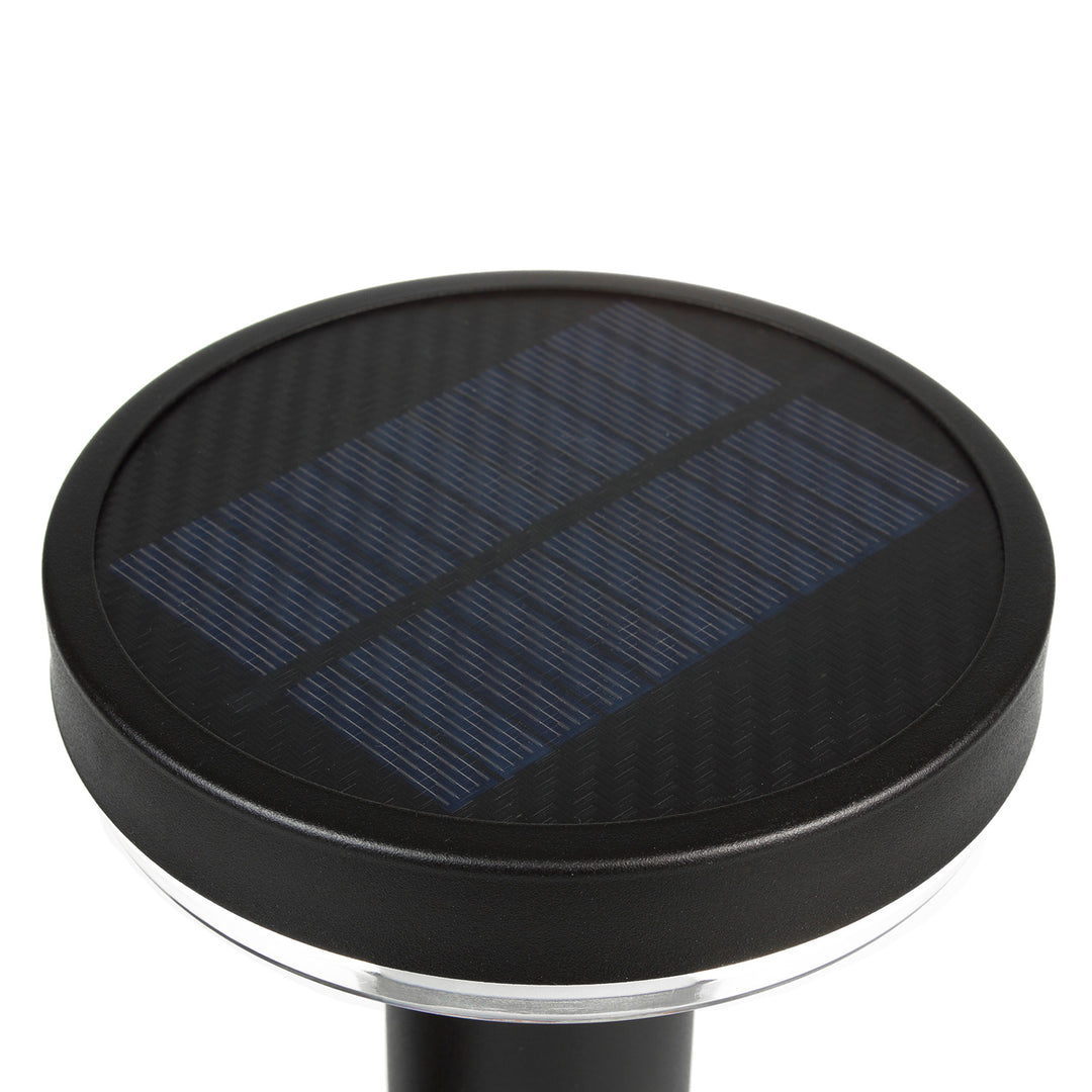 Maclean Solar LED-Leuchte, mit Sensor, 3 Modi, steckbar, Li-ion 18650, IP44, 3,7V, 1200 mAh, Schwarz, MCE465 B, 8 Stück
