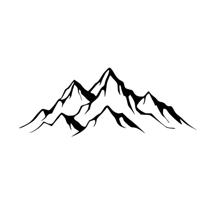 Durchbrochene Malerei, 3D Wanddekoration, 3D Gemälde "Panorama der Berge" 100x34cm Schwarz