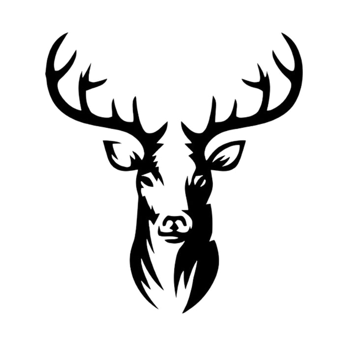 Durchbrochenes Bild, 3D Wanddekoration, 3D Bild "Hirsch" 60x50cm schwarz