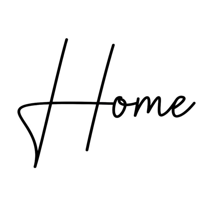 Durchbrochenes Bild, 3D Wanddekoration, 3D Bild "Home" 50x45cm schwarz