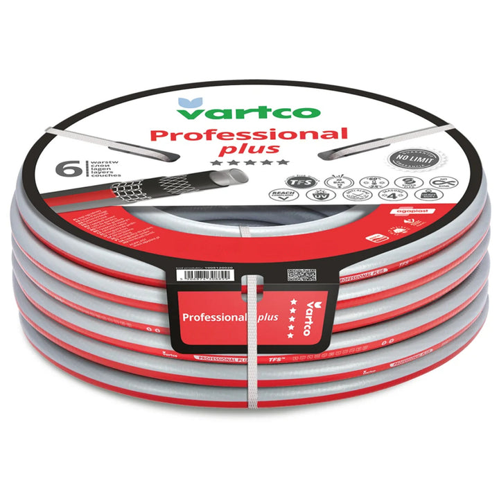 Vartco Professional Plus 1" 30m 6-lagiger Gartenschlauch
