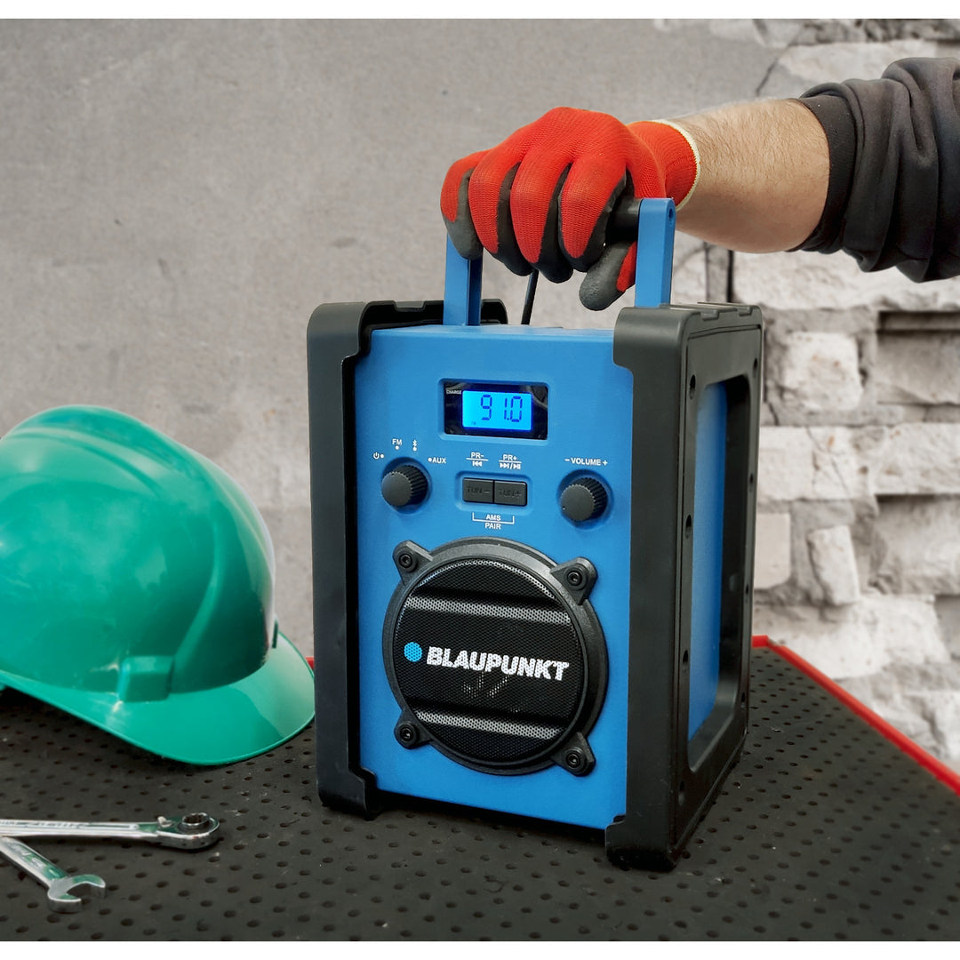 Blaupunkt Tragbares Radio, Bluetooth, AUX, LCD-Display, PP30 Baustelle