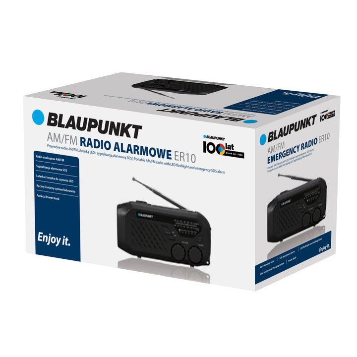 Blaupunkt Netz-/Akkufunk, LED-Taschenlampe, SOS-Anzeige, Antenne, ER10