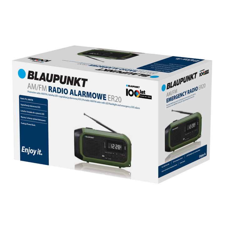 Blaupunkt Netz-/Akkufunk, LED-Taschenlampe, SOS-Anzeige, Antenne, ER20