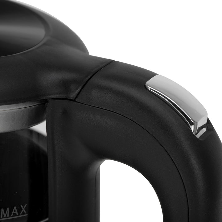 Elektrischer Glas-Wasserkocher 1.7L Adler, Schwarz und Silber, Temperaturregelung, LED-Anzeige, AD 1305 bs