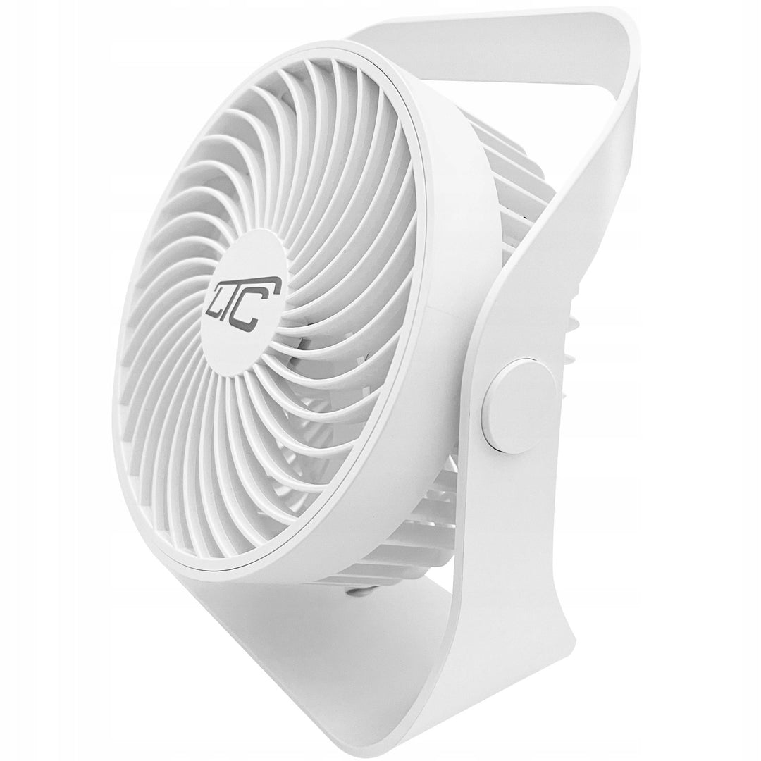 LTC kabelloser Tischventilator, USB-C-Ladung, 4 Geschwindigkeitsstufen, 2000 mAh Akku, LXWB16