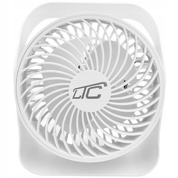 LTC kabelloser Tischventilator, USB-C-Ladung, 4 Geschwindigkeitsstufen, 2000 mAh Akku, LXWB16