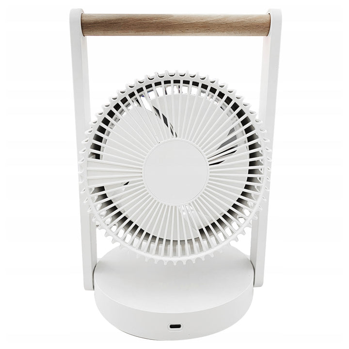 LTC kabelloser Tischventilator, Nachtlicht und LCD-Anzeige, 5 Geschwindigkeitsstufen, 3600 mAh Akku, LXWB17