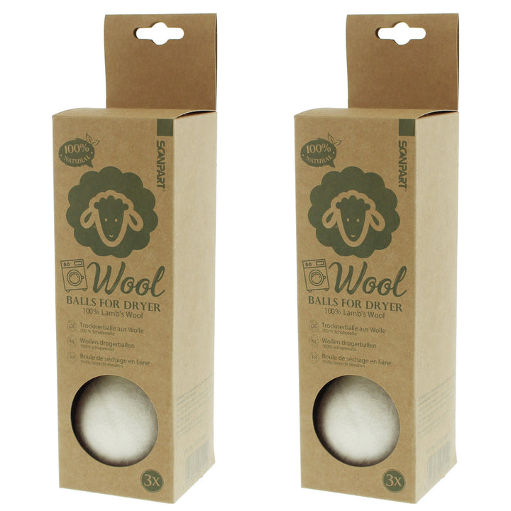 Wolltrocknerbälle, weichmachend, 3er-Pack, Scanpart, 2er-Pack