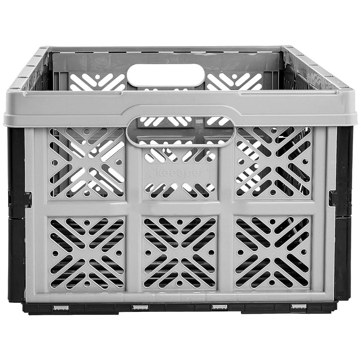 Keeeper Kunststoff-Klappkorb, 32L, grau-schwarz  Tragfähigkeit: 16 kg