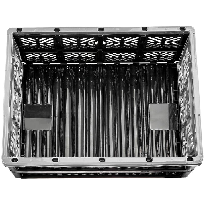 Keeeper Kunststoff-Klappkorb, 32L, grau-schwarz  Tragfähigkeit: 16 kg